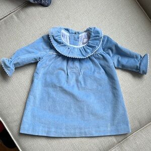 Adorable Classic Prep CPC Blue Corduroy Baby Dress